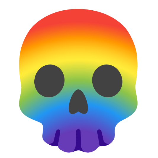 Rainbow Skull